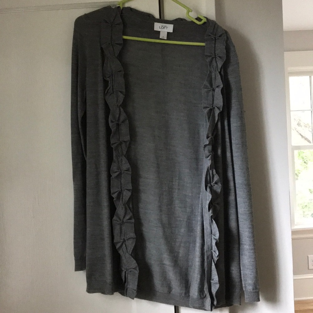 Grey Ann Taylor Loft Sweater